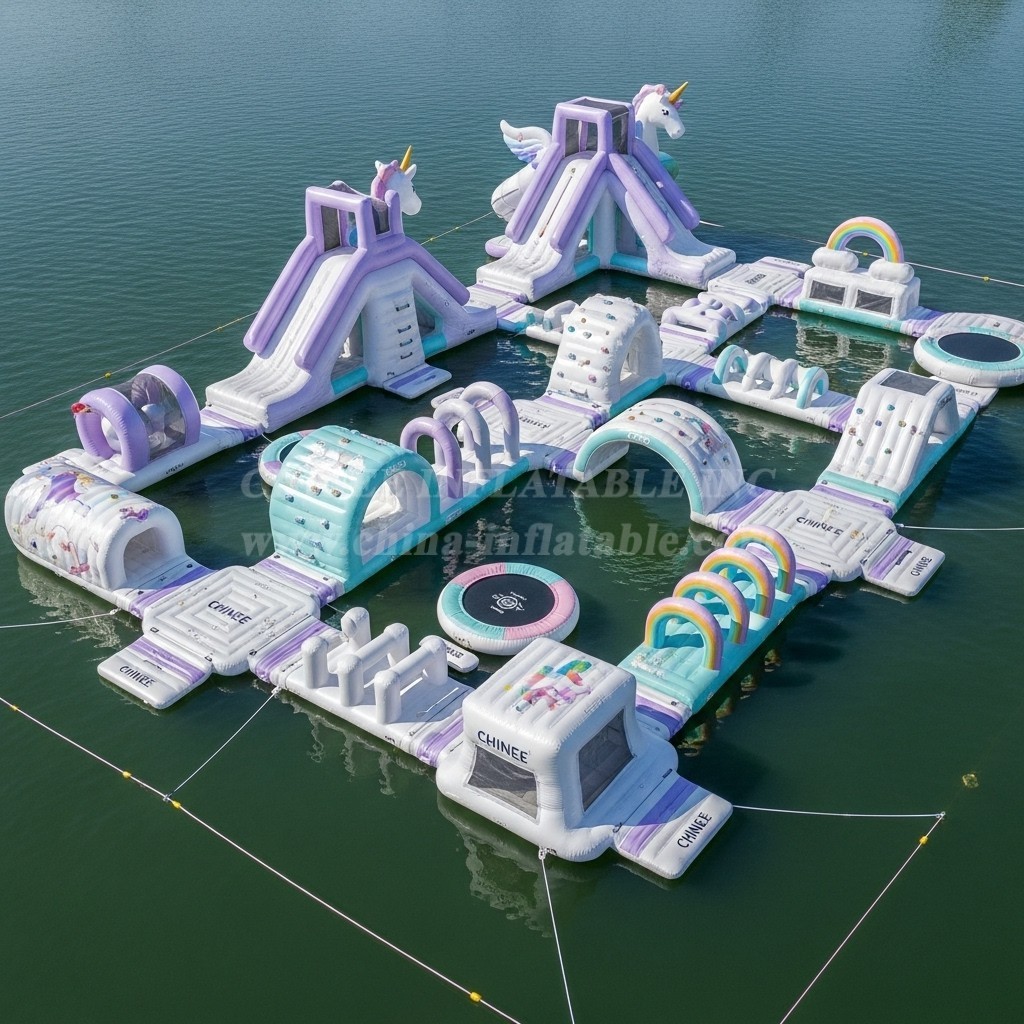 S582 Unicorn Theme Inflatable Water Park