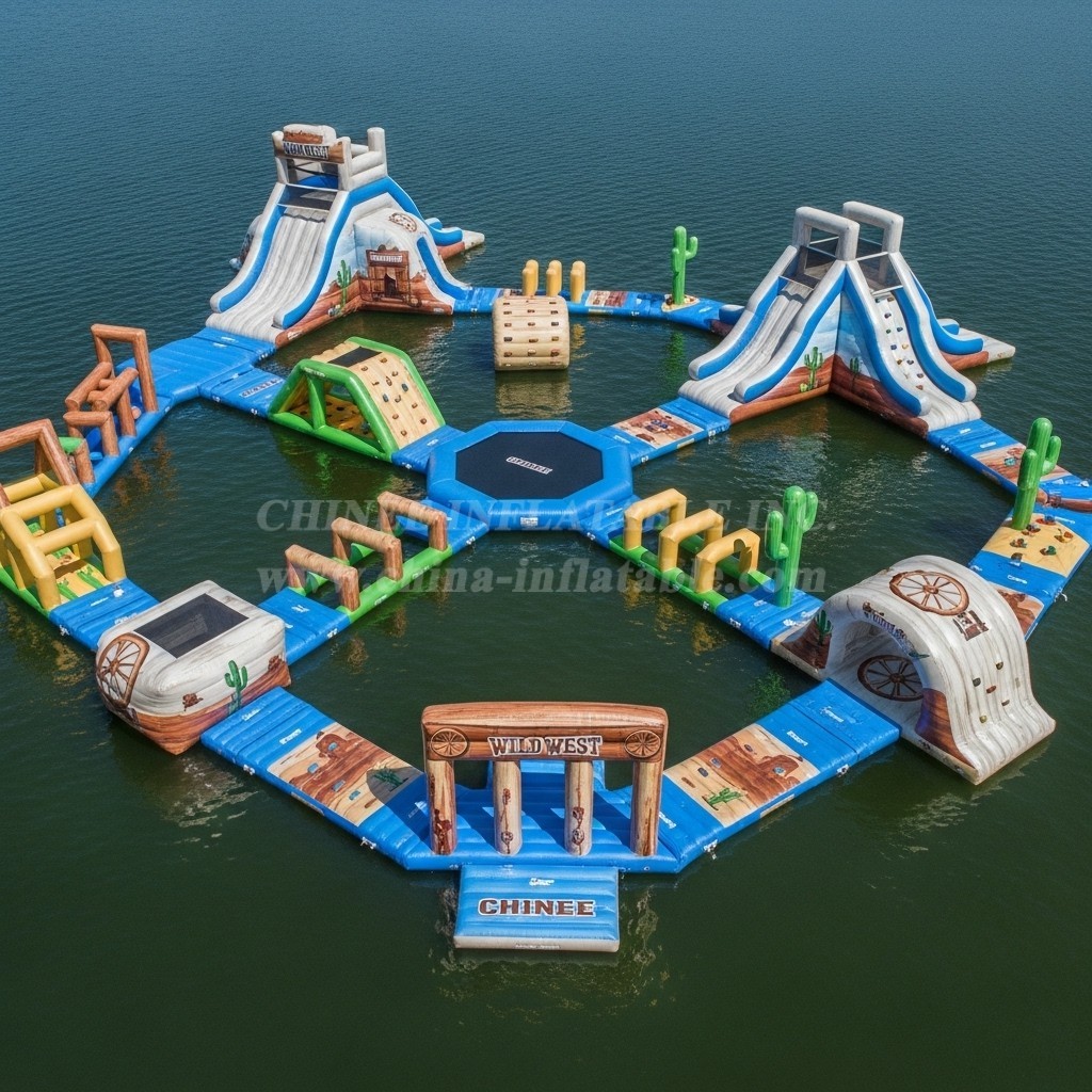 S586 Wild West Theme Inflatable Water Park
