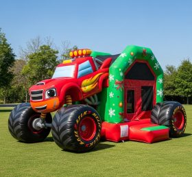 T2-8584 Blaze Monster Truck Inflatable Bouncer