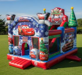 T2-8585 Christmas Cars Theme Inflatable Combos