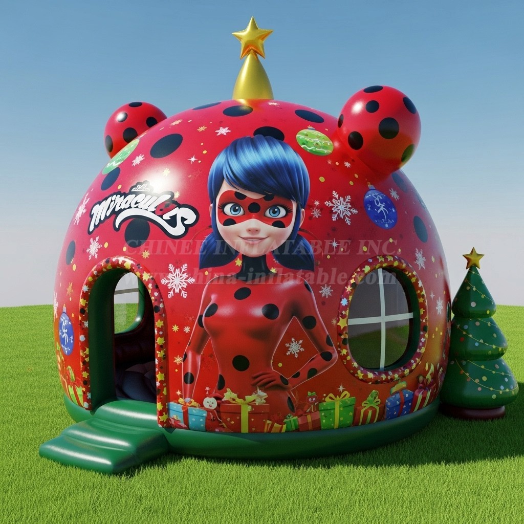 T2-8595 Miraculous Ladybug Inflatable Dome