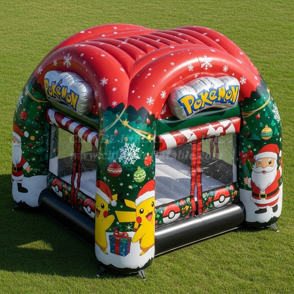 T2-8597 Pokemon Christmas Inflatable Bouncer