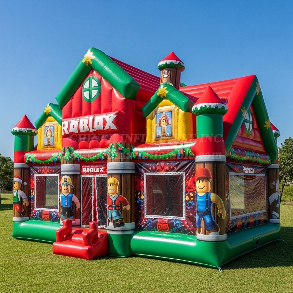 T2-8600 Roblox Christmas Inflatable Bouncer