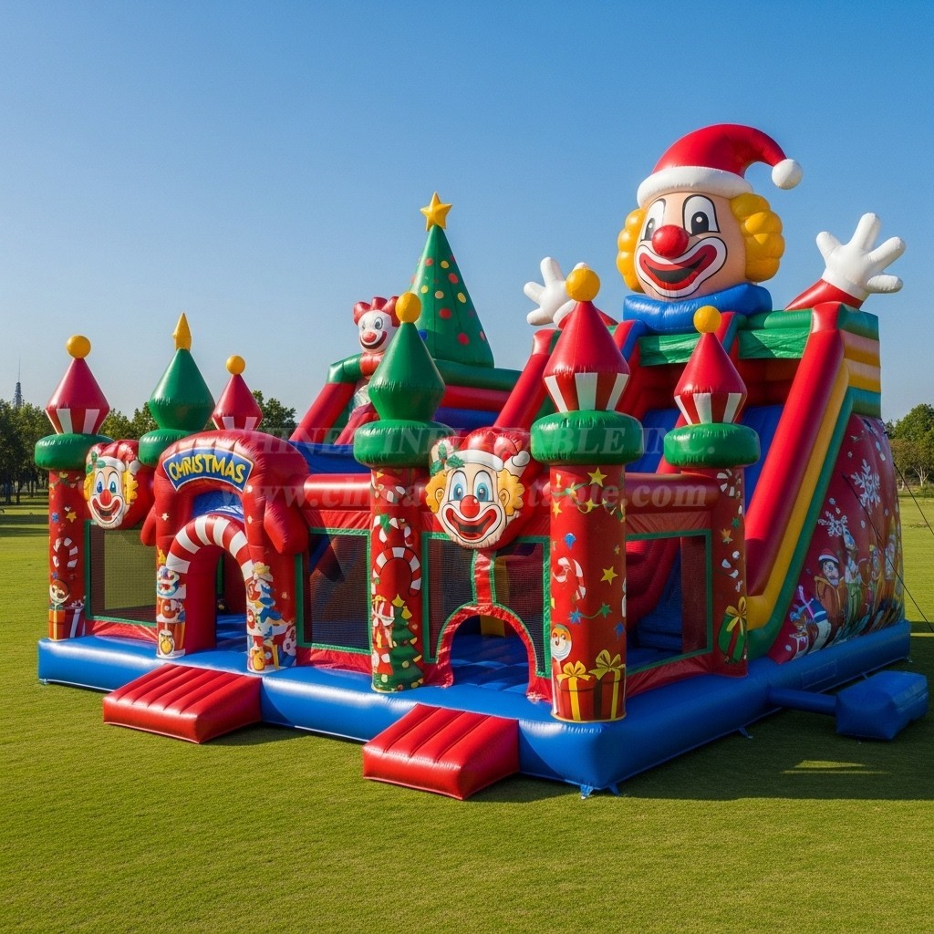 T2-8615 Christmas Theme Inflatable Combo