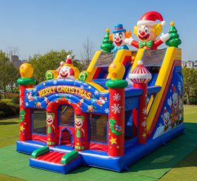 T2-8616 Christmas Clown Inflatable Combo