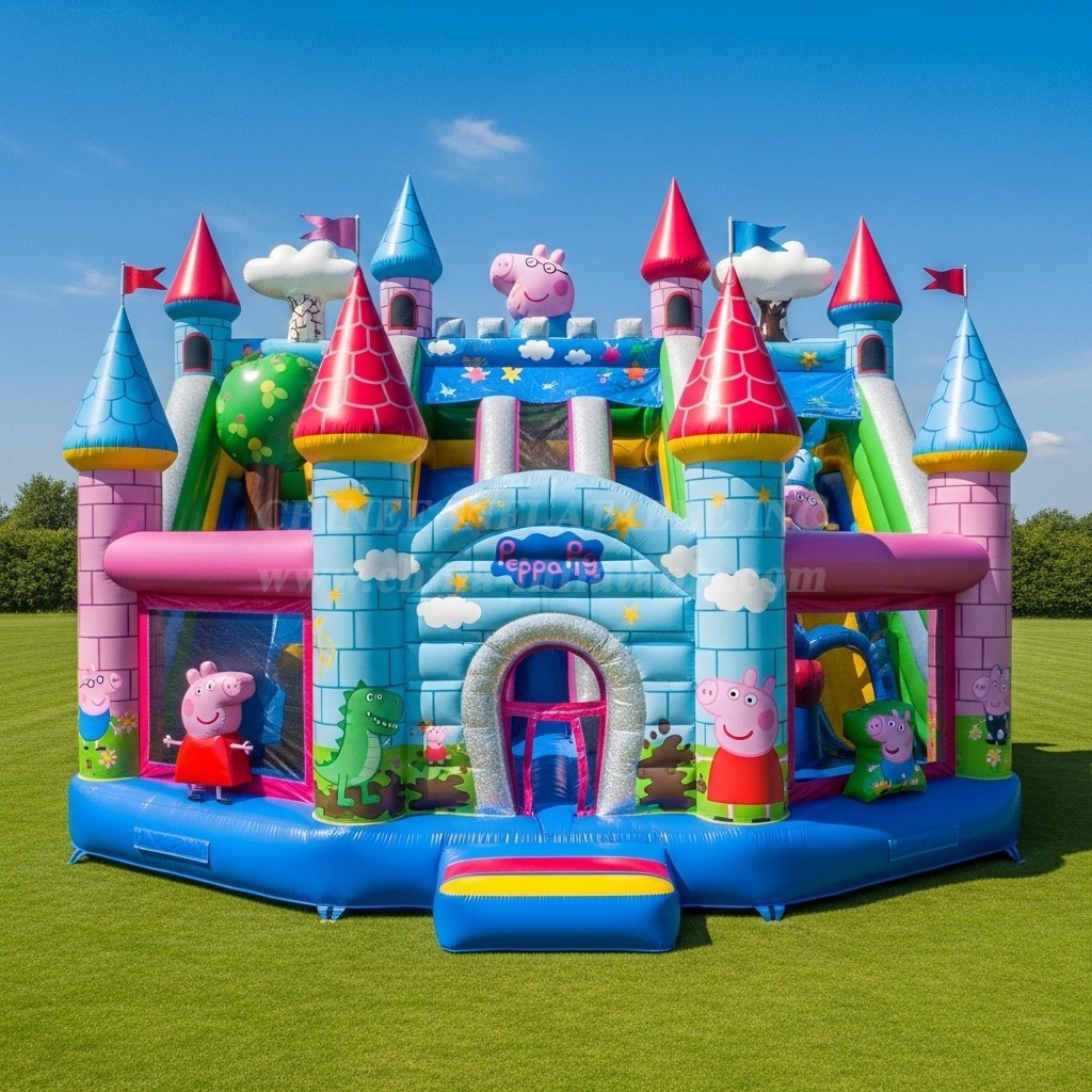 T2-8659 Peppa Pig Inflatable Castle