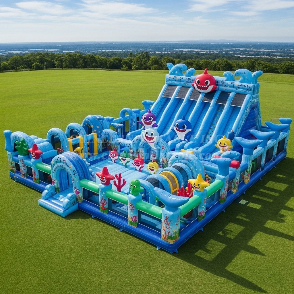 T6-6387 Baby Shark Theme Inflatable Funcity
