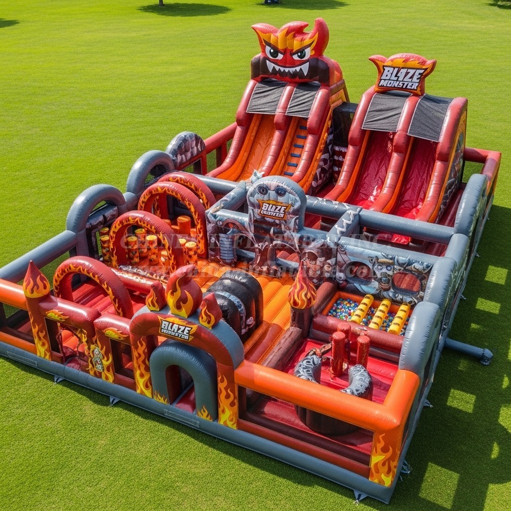 T6-6392 Blaze Monster Theme Inflatable Funcity