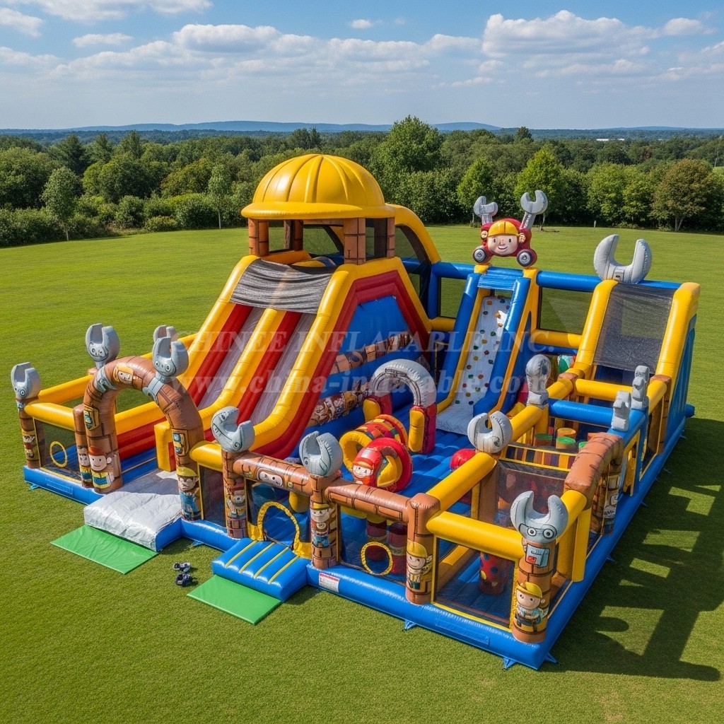 T6-6397 Bob the Builder Theme Inflatable Funcity