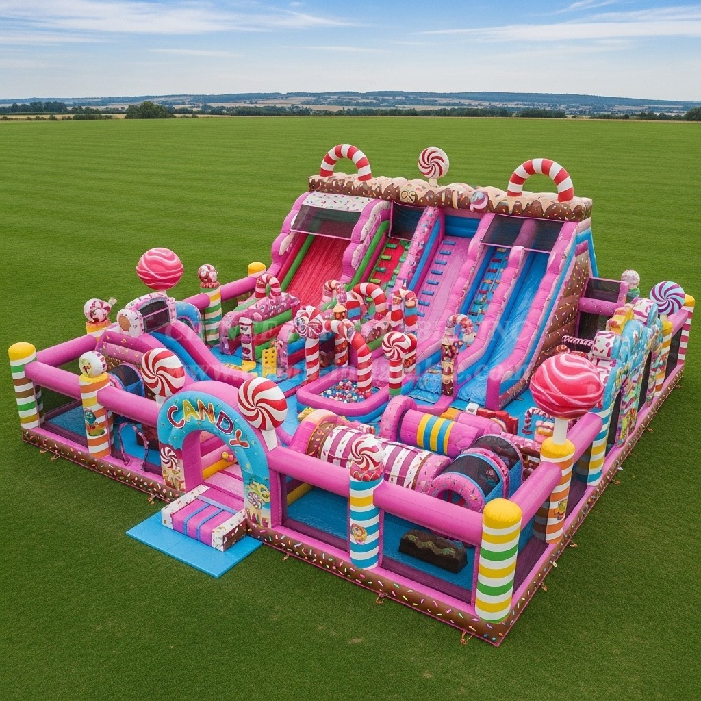 T6-6401 Candy Theme Inflatable Funcity