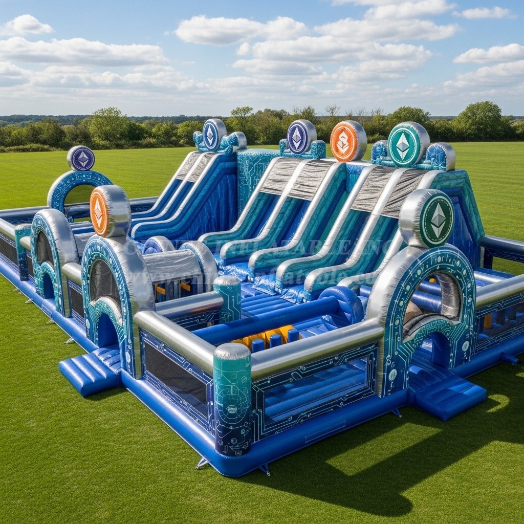 T6-6416 Cryptocurrency Theme Inflatable Funcity