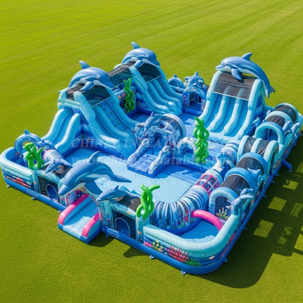 T6-6420 Dolphin Theme Inflatable Funcity
