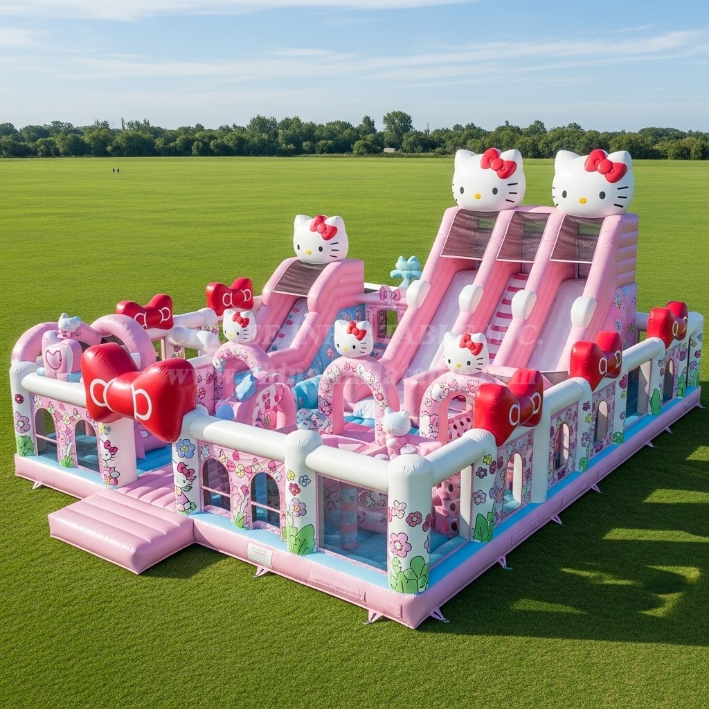 T6-6477 Hello Kitty Theme Inflatable Funcity