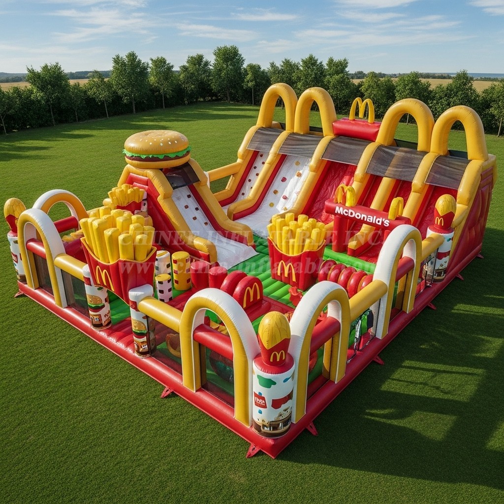 T6-6495 McDonald Theme Inflatable Funcity