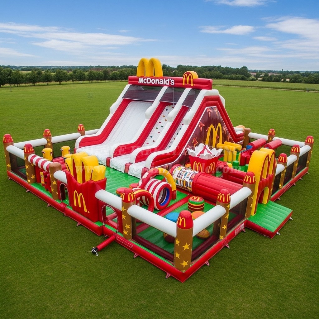 T6-6496 McDonald Theme Inflatable Funcity