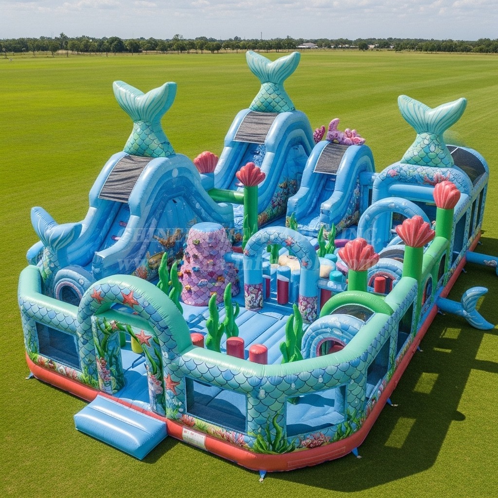 T6-6497 Mermaid Theme Inflatable Funcity