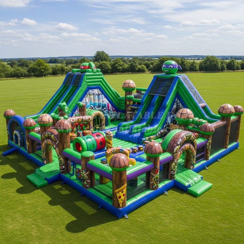 T6-6527 Ninja Turtles Theme Inflatable Funcity