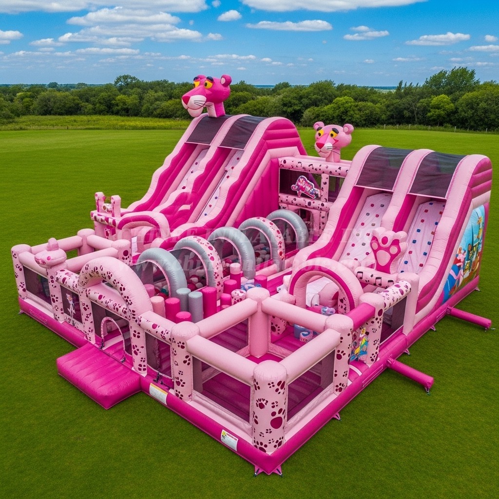 T6-6544 Pink Panther Theme Inflatable Funcity