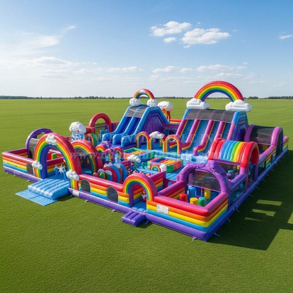 T6-6560 Rainbow Theme Inflatable Funcity