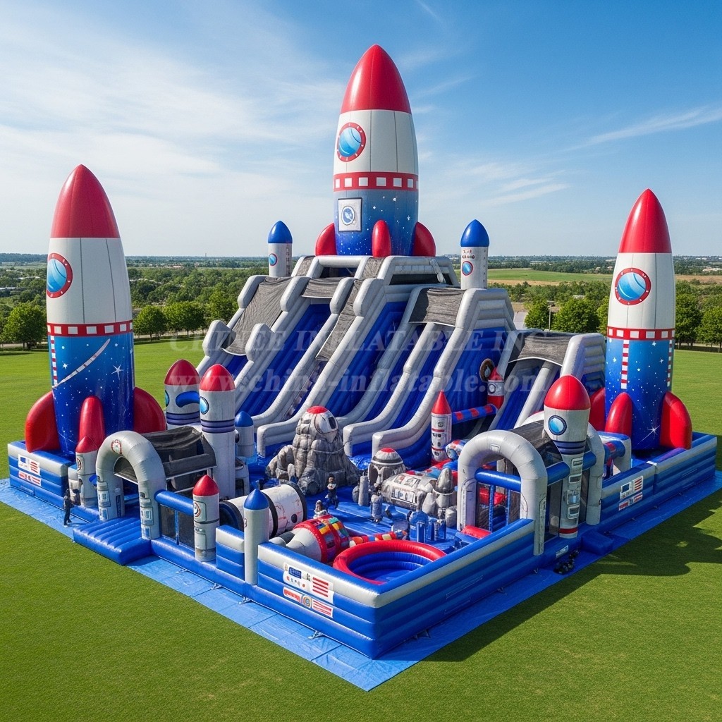 T6-6568 Rocket Theme Inflatable Funcity