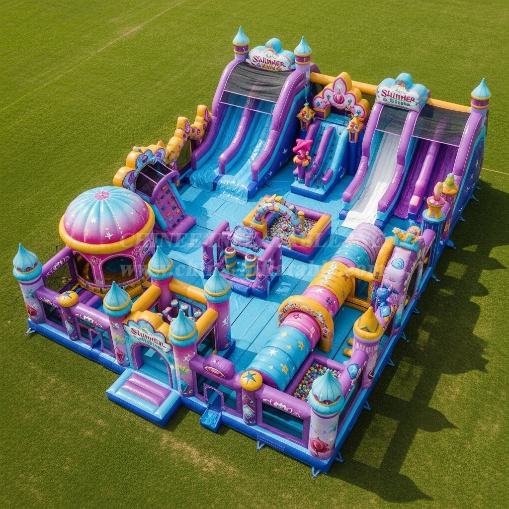 T6-6581 Shimmer & Shine Theme Inflatable Funcity