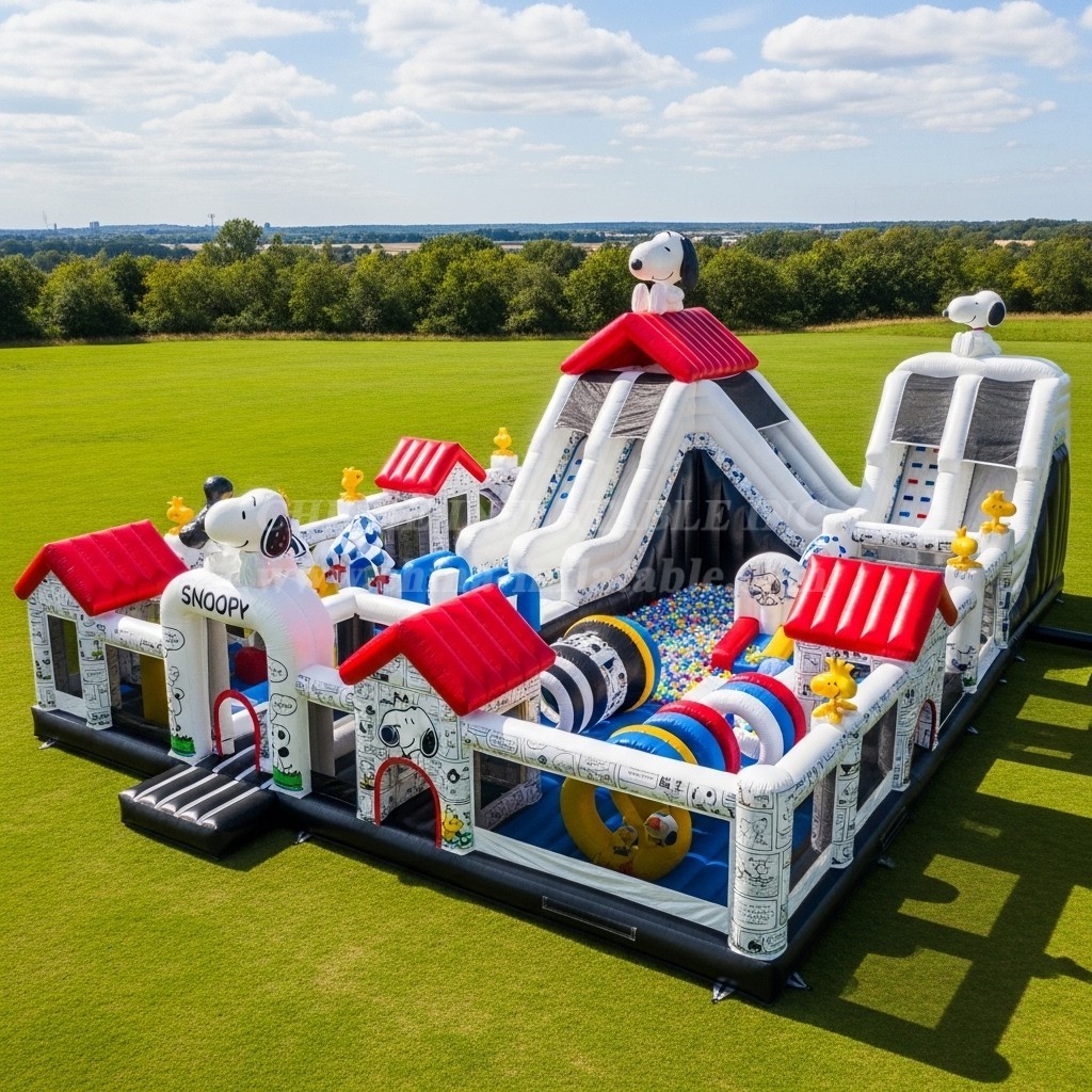 T6-6583 Snoopy Theme Inflatable Funcity