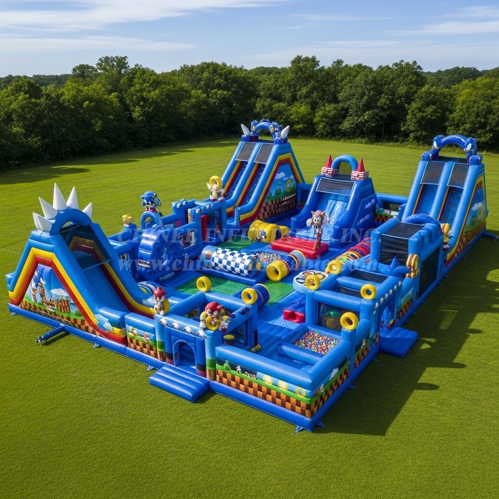 T6-6586 Sonic Theme Inflatable Funcity