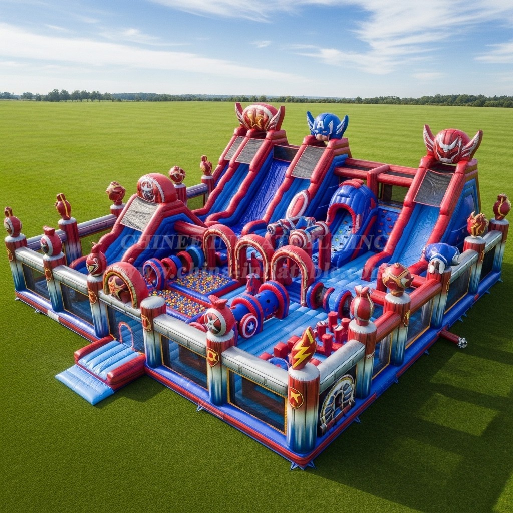 T6-6597 Superhero Theme Inflatable Funcity