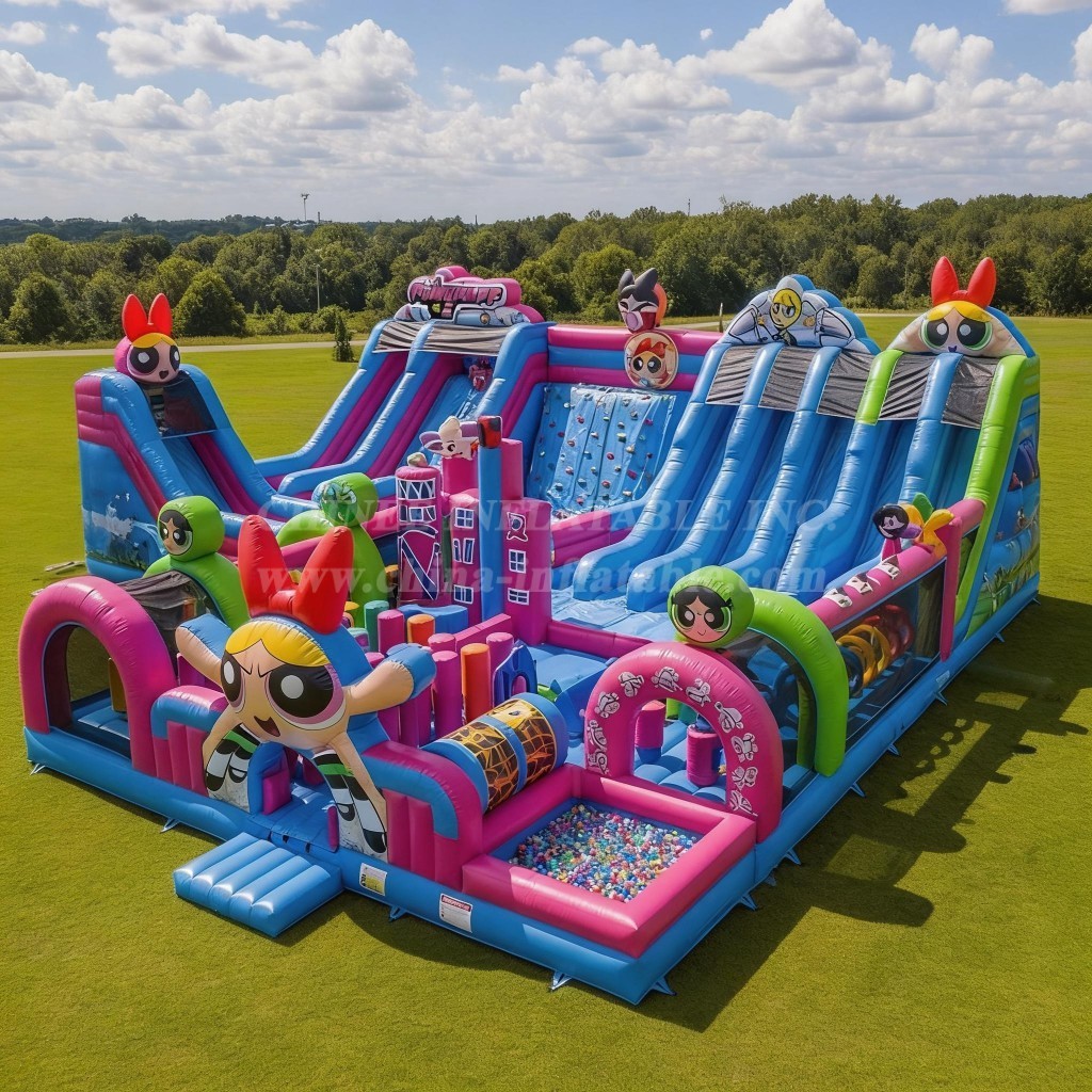 T6-6612 The Powerpuff Girls Theme Inflatable Funcity