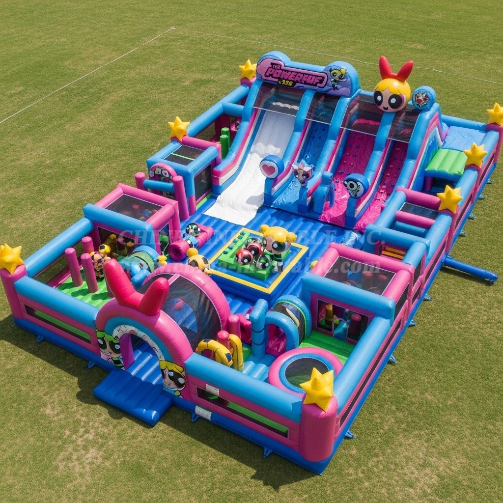 T6-6615 The Powerpuff Girls Theme Inflatable Funcity