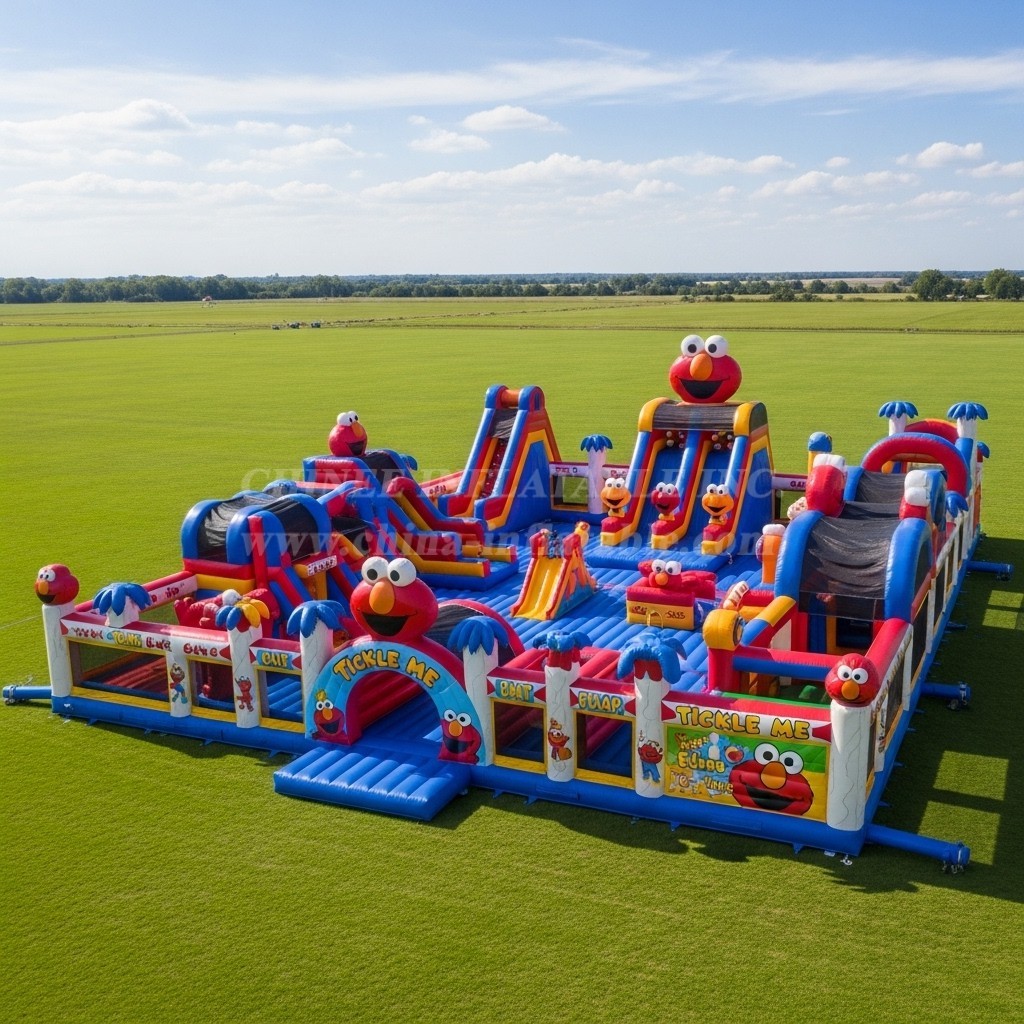 T6-6627 Tickle Me Elmo Theme Inflatable Funcity