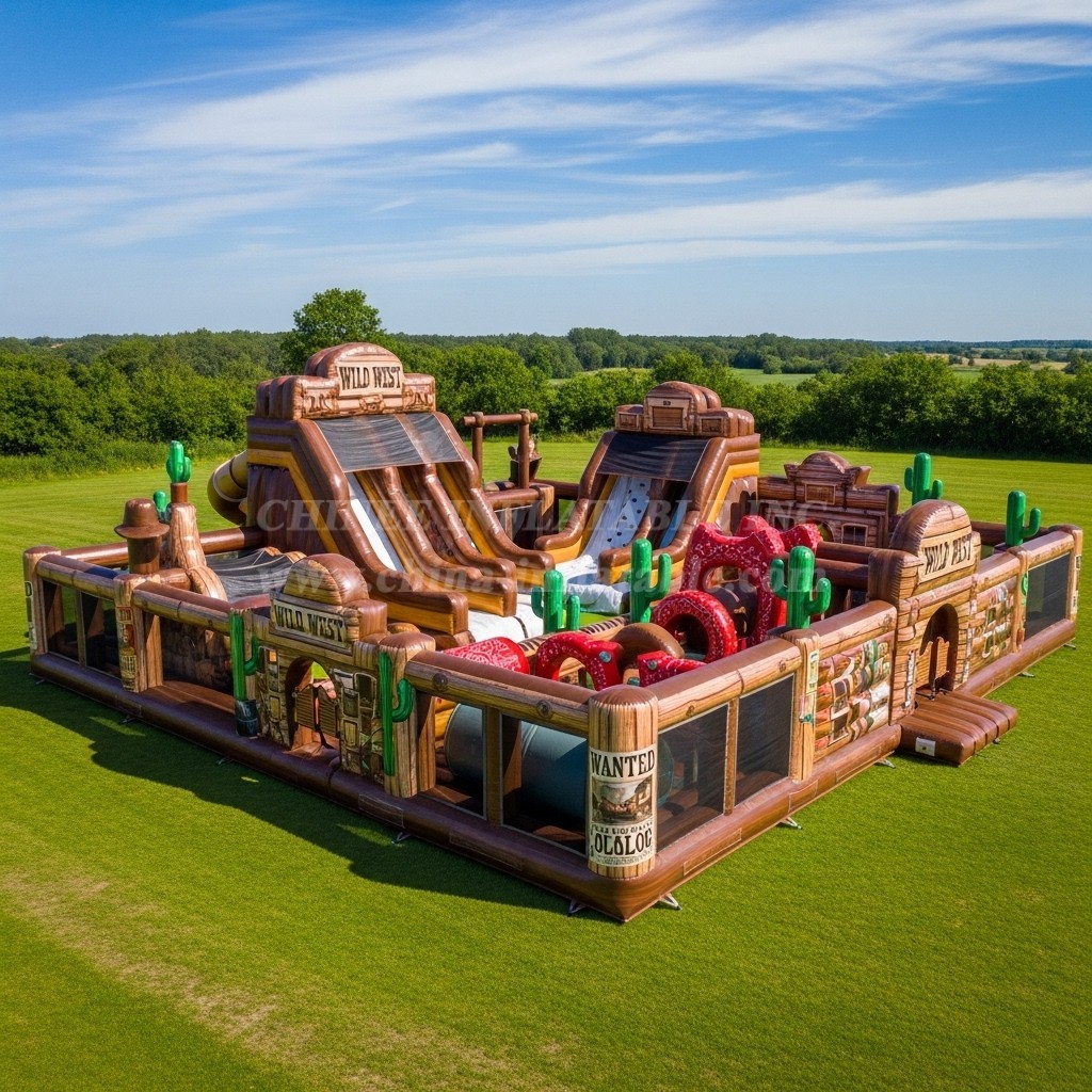T6-6651 Wild West Theme Inflatable Funcity