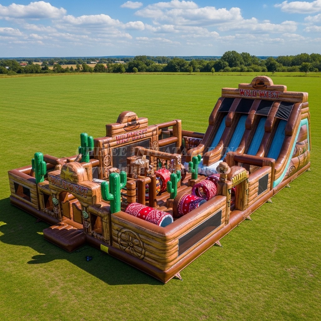 T6-6652 Wild West Theme Inflatable Funcity