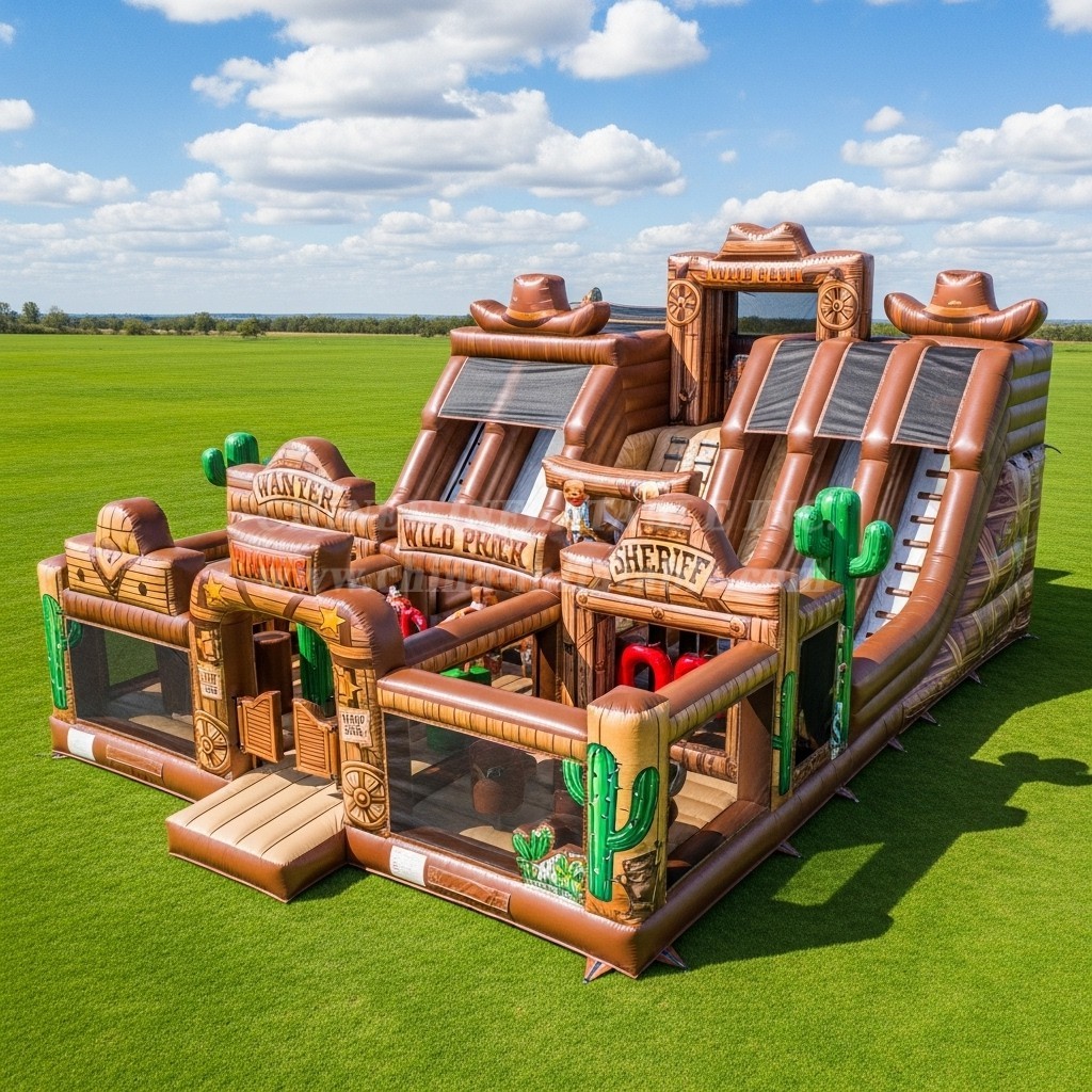 T6-6653 Wild West Theme Inflatable Funcity