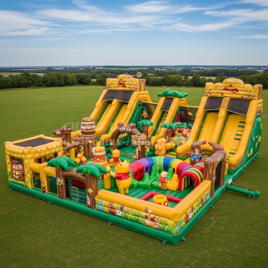 T6-6656 Winnie the Pooh Theme Inflatable Funcity
