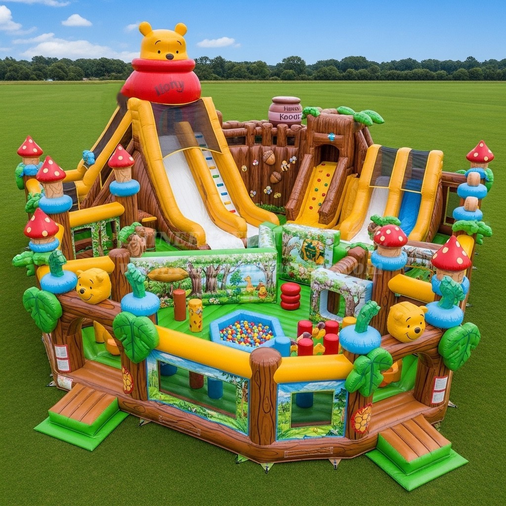 T6-6657 Winnie the Pooh Theme Inflatable Funcity
