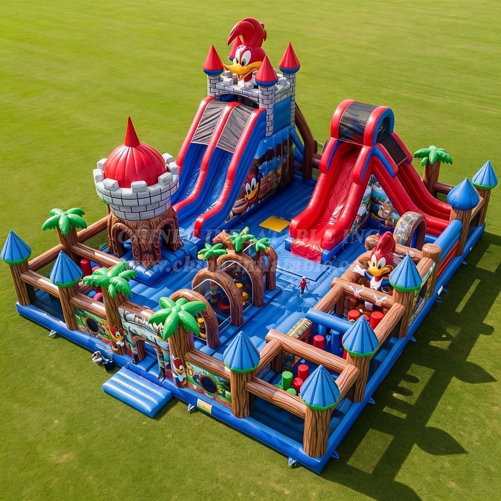 T6-6664 Woody Woodpecker Theme Inflatable Funcity