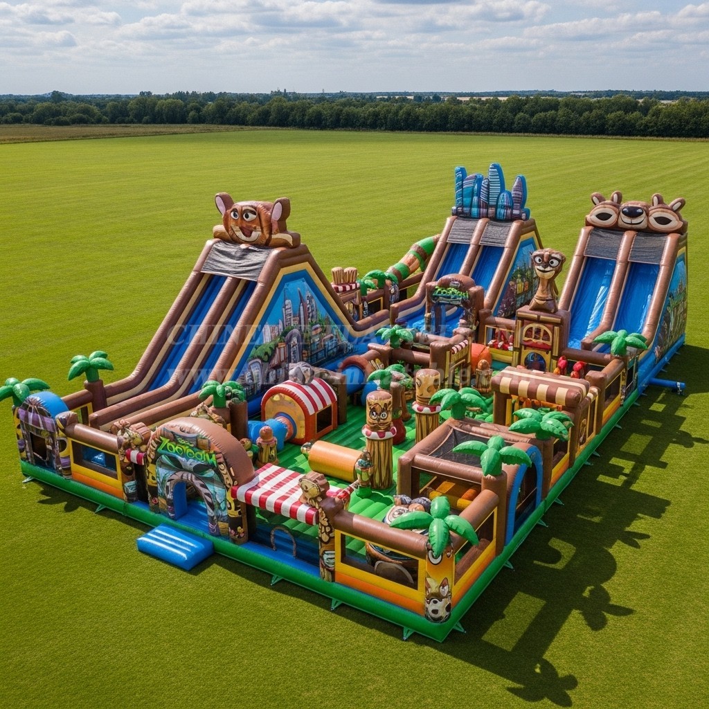 T6-6667 Zootopia Theme Inflatable Funcity