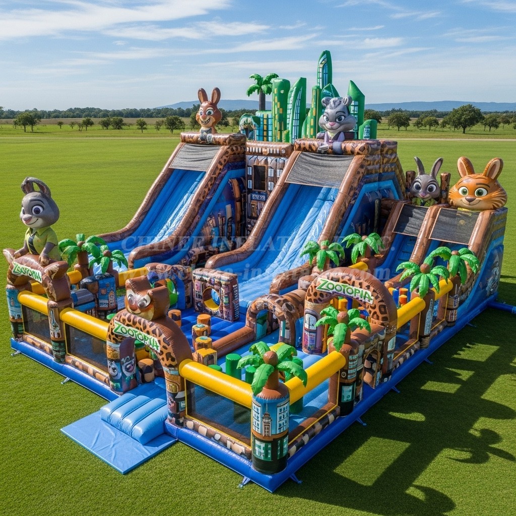 T6-6668 Zootopia Theme Inflatable Funcity