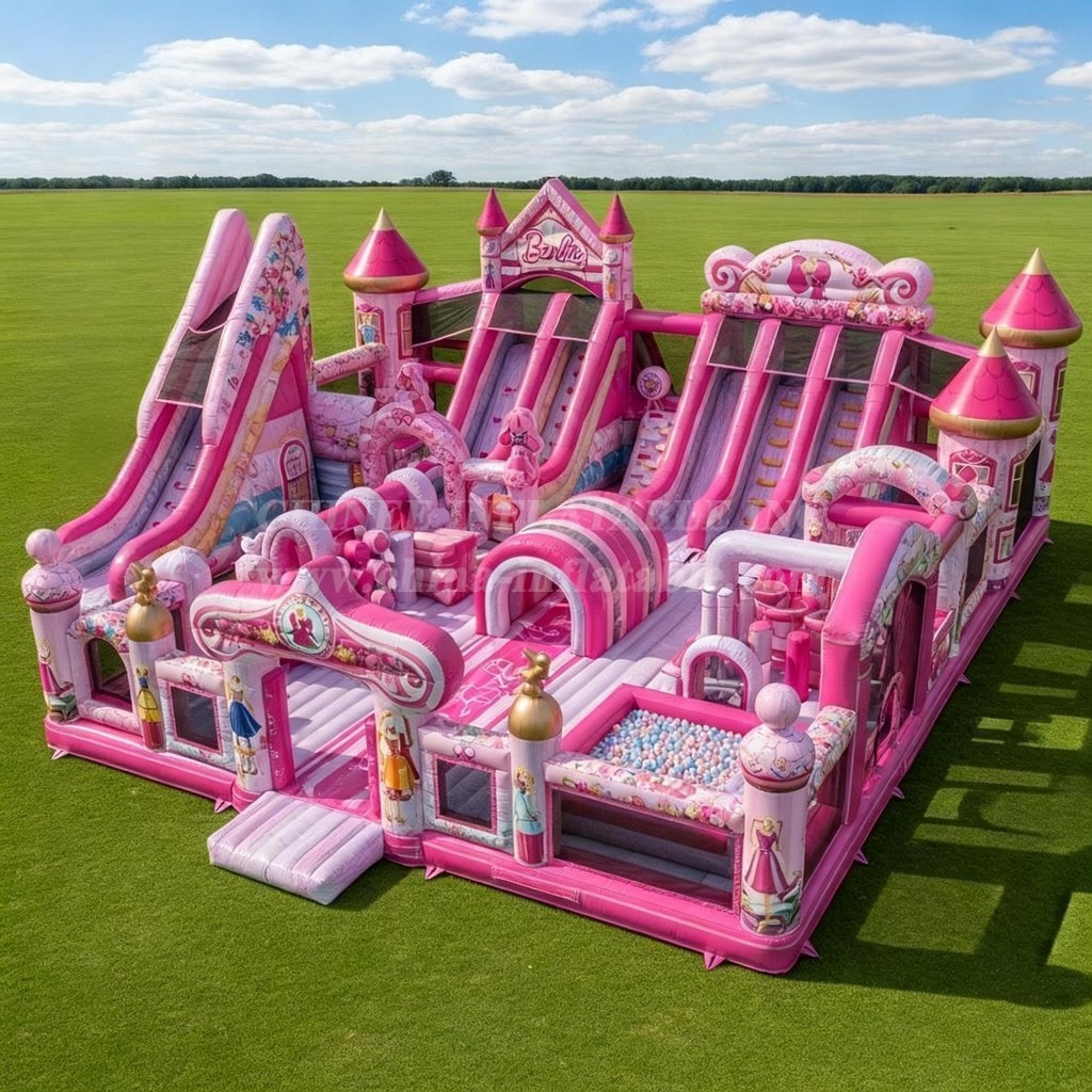 T6-6676 Barbie Theme Inflatable Park