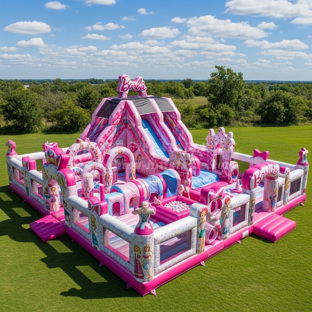 T6-6677 Barbie Theme Inflatable Park