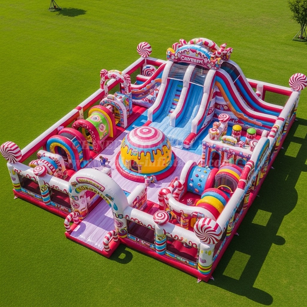 T6-6682 Candy Theme Inflatable Park