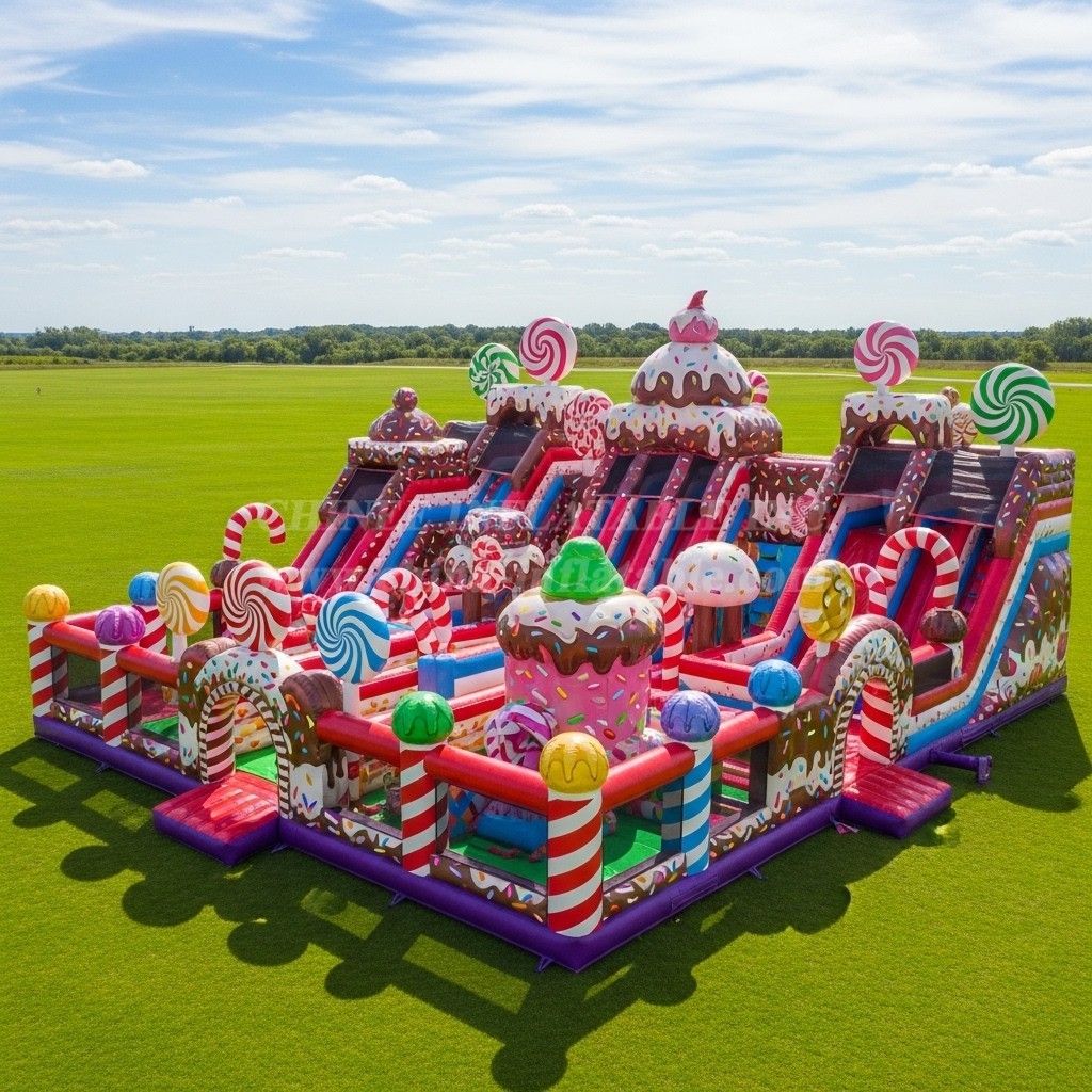 T6-6683 Candy Theme Inflatable Park