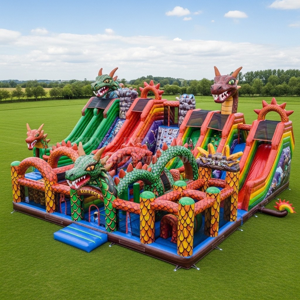 T6-6704 Dragon Theme Inflatable Park