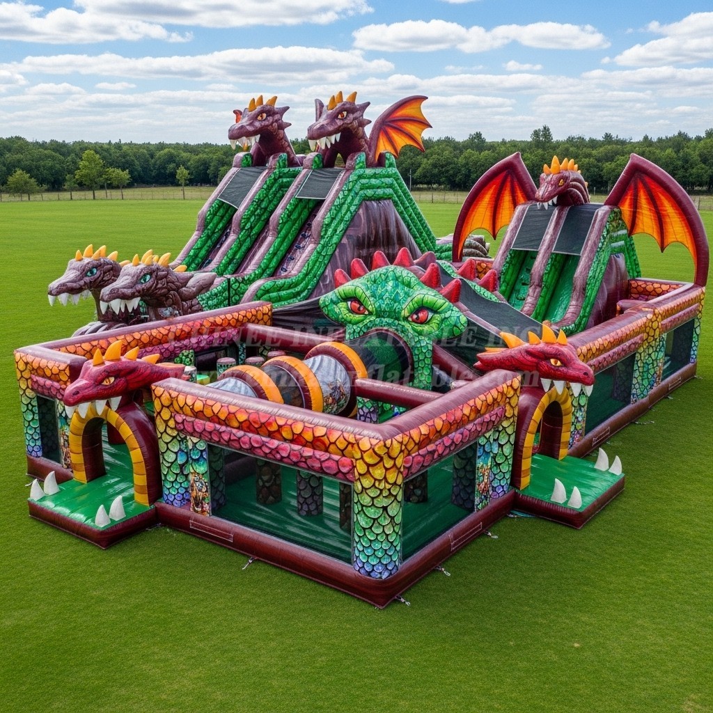 T6-6706 Dragon Theme Inflatable Park