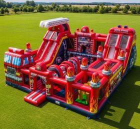 T6-6722 Firetruck Theme Inflatable Park