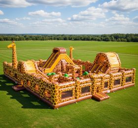 T6-6732 Giraffe Theme Inflatable Park