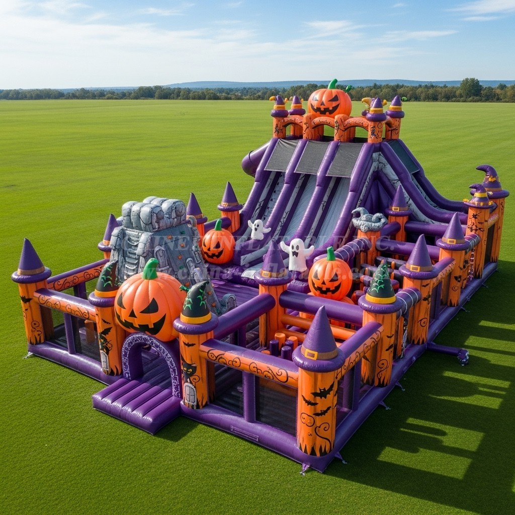 T6-6737 Halloween Theme Inflatable Park