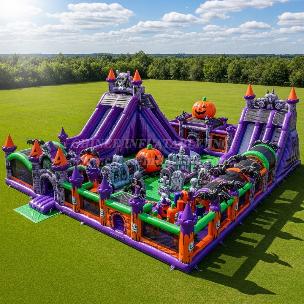 T6-6742 Halloween Theme Inflatable Park