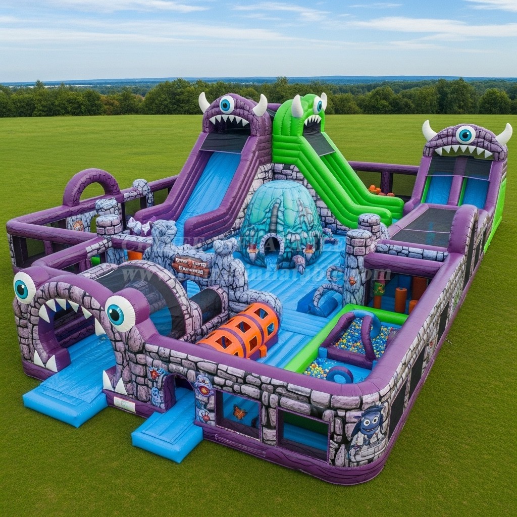 T6-6760 Monster Theme Inflatable Park